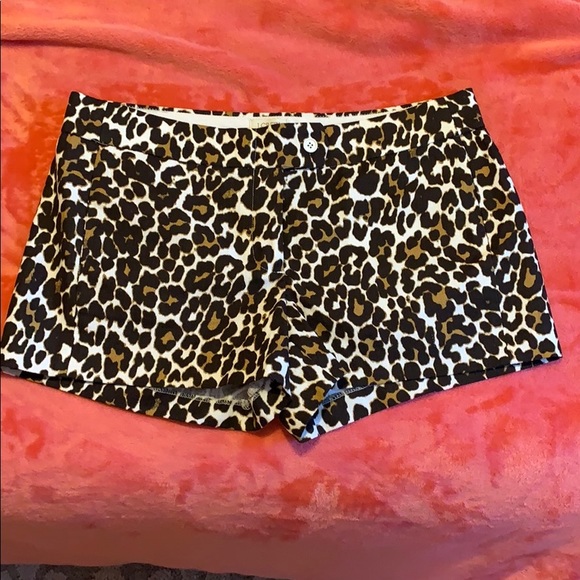 J. Crew Pants - JCrew Leopard Chino Shorts